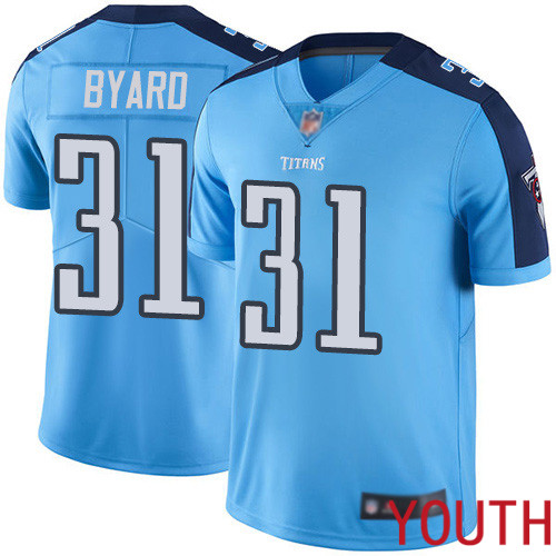 Tennessee Titans Limited Light Blue Youth Kevin Byard Jersey NFL Football #31 Rush Vapor Untouchable->youth nfl jersey->Youth Jersey